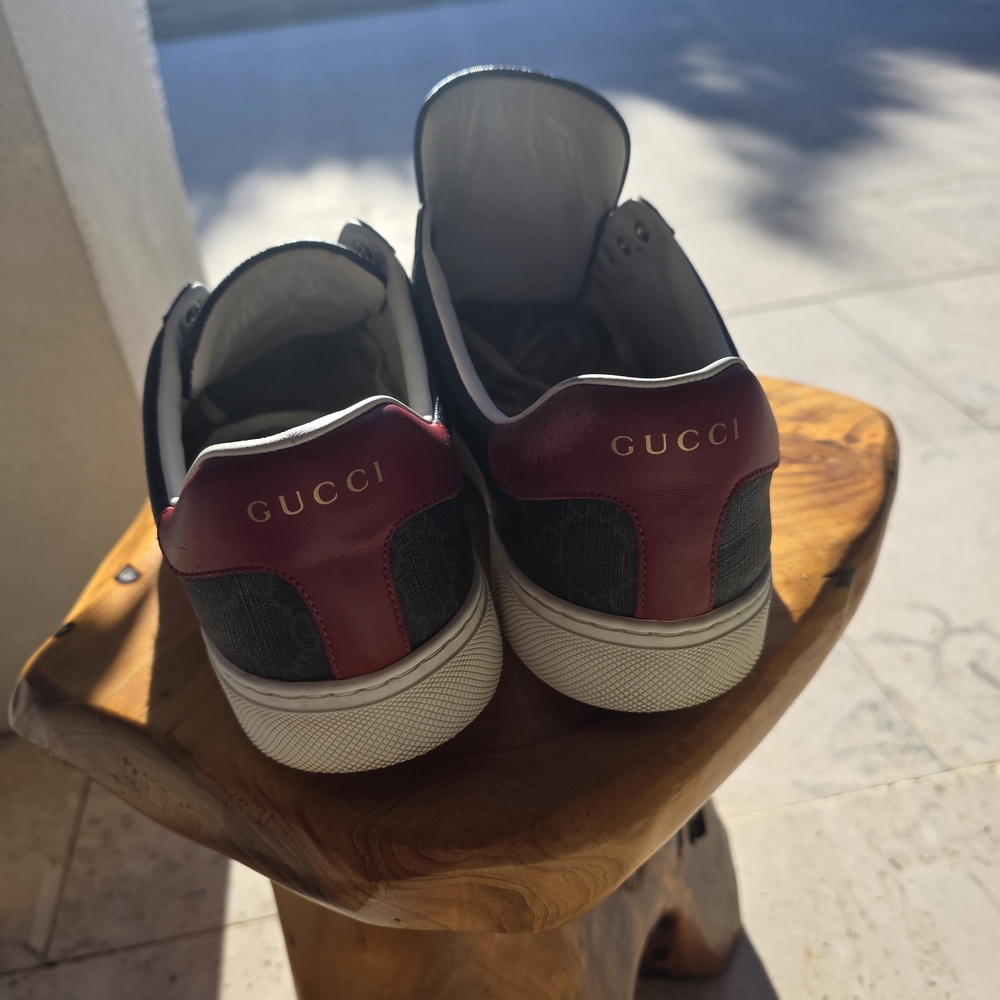 Gucci Black Monogram Athletic Shoes - Picture 7 of 9